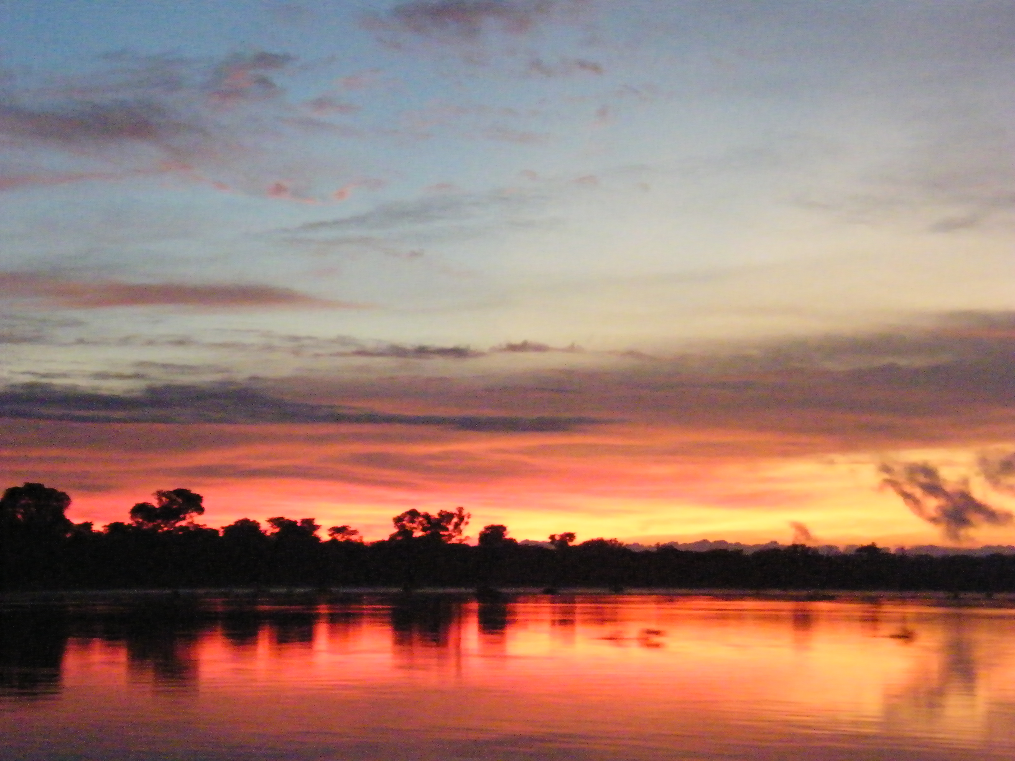 Sunrise on the Paraguay River